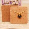 100pcs Jewerly Tag Square Stud Display Packing Card for Gift Label A