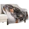 Dachshund Throw Blanket Soft Plush Plaid Beautifuls Soft Big Luxury Thicken Decorative Sofas Bed Blankets