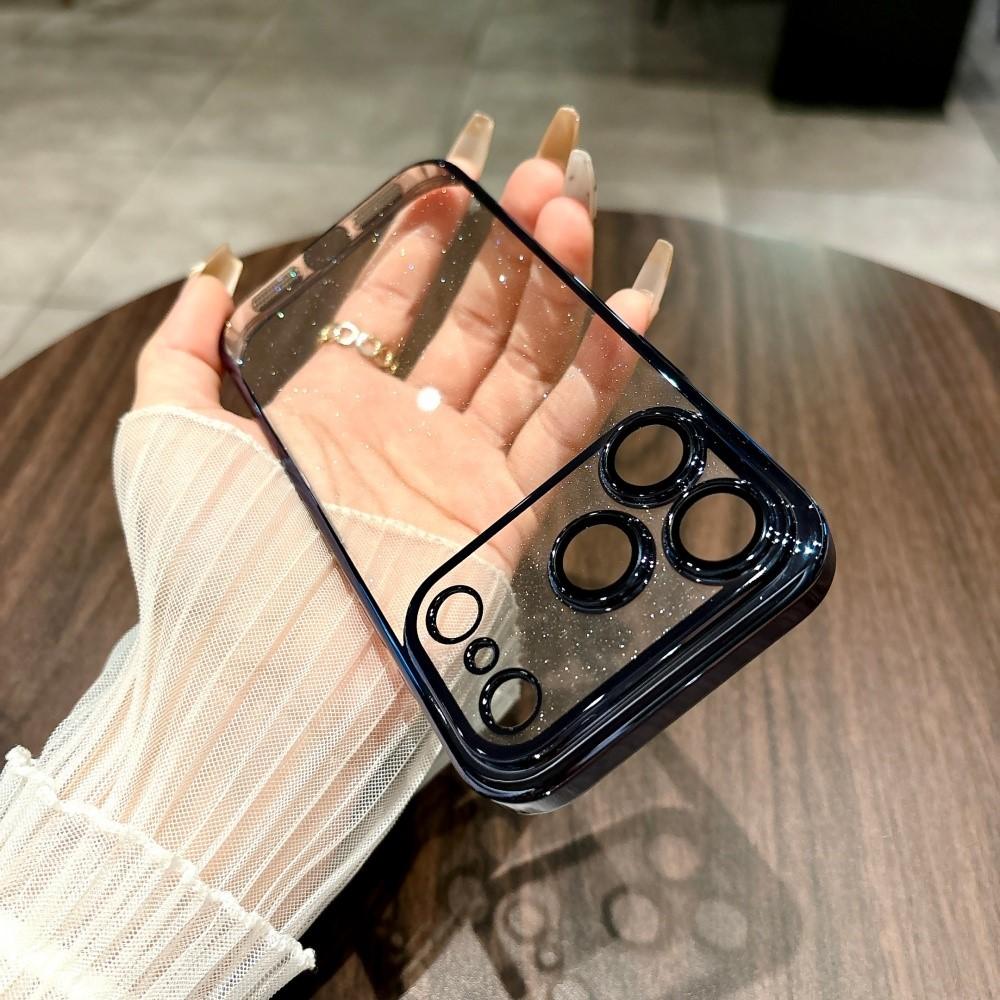 Luxury Sparkling Transparent Armor Case For For Iphone 17 Air 16 15 14 Plus 13 12 11 Pro Max Shiny Glitter Bling Hard Plating Cover