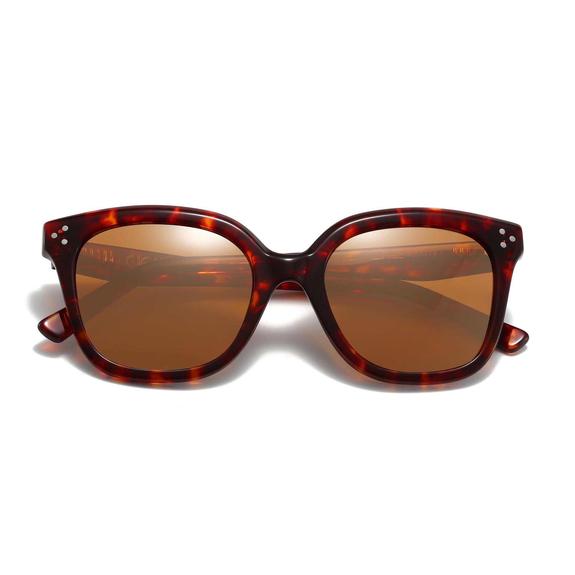 

ZENOTTIC Модные квадратные солнцезащитные очки с диоптриями Ручной работы ацетат Миопия Поляризованные солнцезащитные очки Оптическая защита для женщин и мужчин Progressive&1.56&Anti Blue Ray + Photo Brown