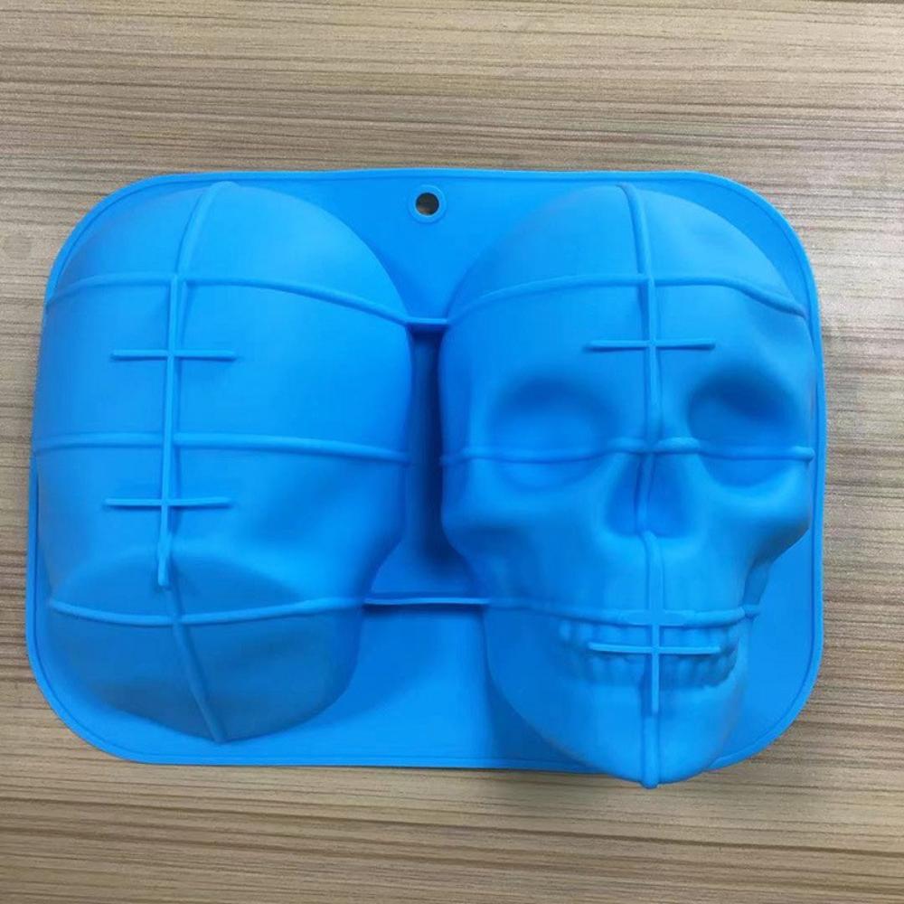 Large Skull Cake Mold Food Baking Halloween Skull Rack Model DIY