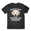 World's Best Yellow Lab Grandpa Dog Graphic T-Shirt