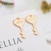 Neues Design Liebes Schlüssel Anhänger Für Schmuckherstellung, Hohe Qualität Messing Metall 14K Gold Beschichtet Charm Für Schmuckherstellung Zubehör