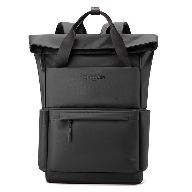 SchoolbagWEPOWER New college student large-capacity backpack, short-trip backpack, computer bag, light casual schoolbag