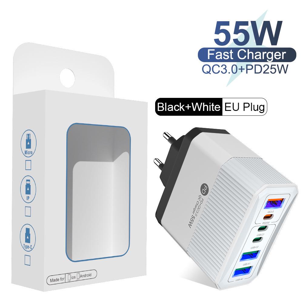 PD 65W GaN Fast Charger with QC3.0 for Phones & Tablets - European Standard