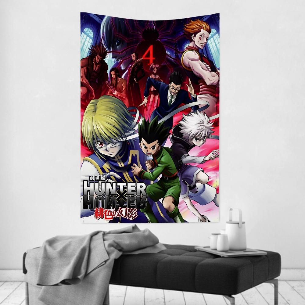 Hunter X Hunter Anime Tapestry Practical Wall Cloth Party Hanging Versatile for Room Decor Great for Rooms Family Spaces