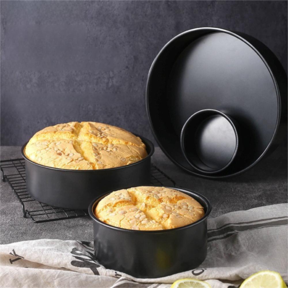 Food Grade 4/6/8/9/10 In Cake Mold Non Stick Heat Resistant Baking Pan Carbon Steel Round Food Container Household