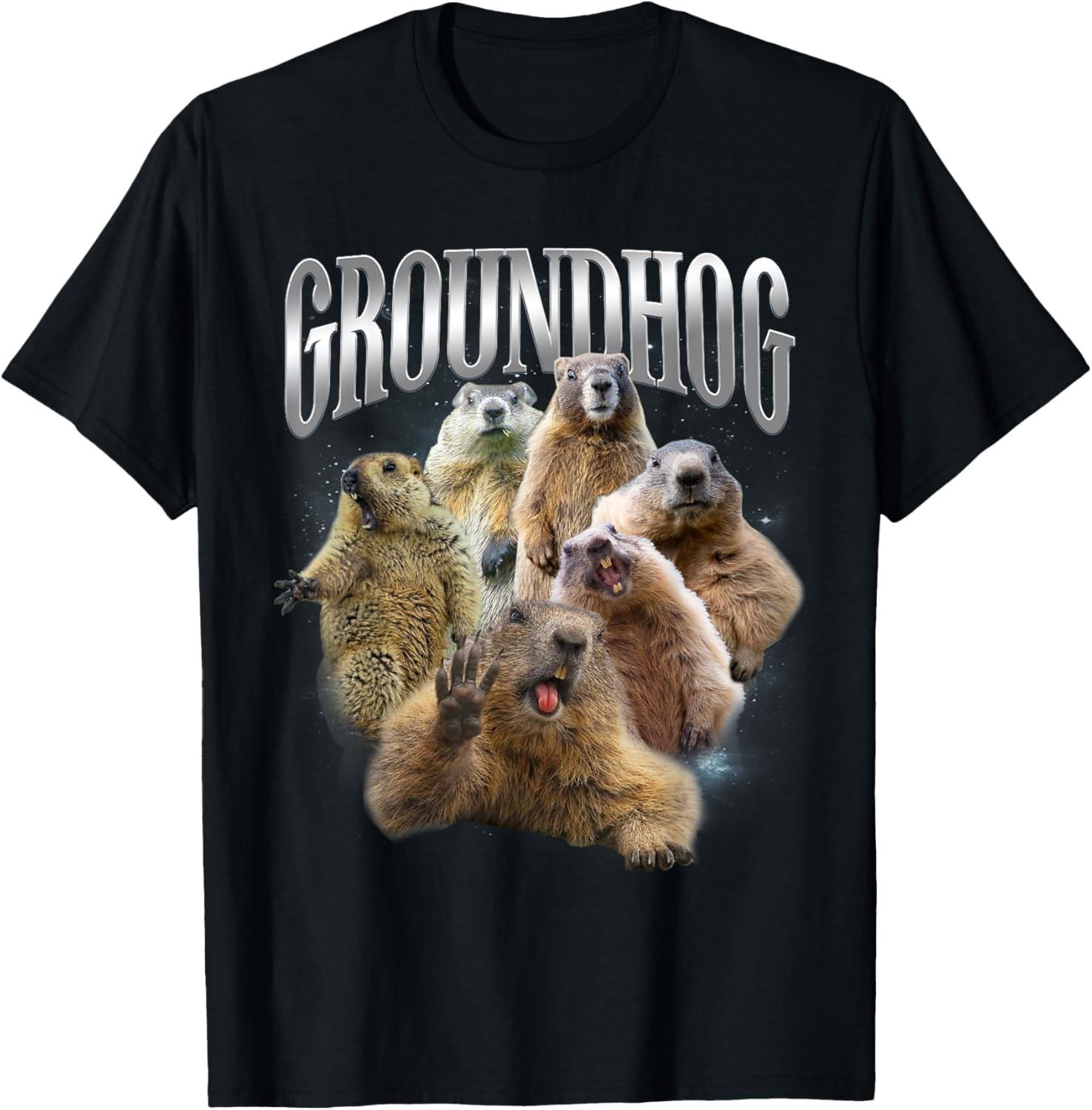 Groundhog Shirt Funny Woodchuck Groundhog Day Unisex T-Shirt S разноцветный
