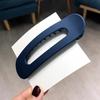 Korean Frosted Large Hair Clips For Women Girl Hair Accesories Fashion Color Solid Acrylic Hairpins Toothed Non-slip BB Barrette