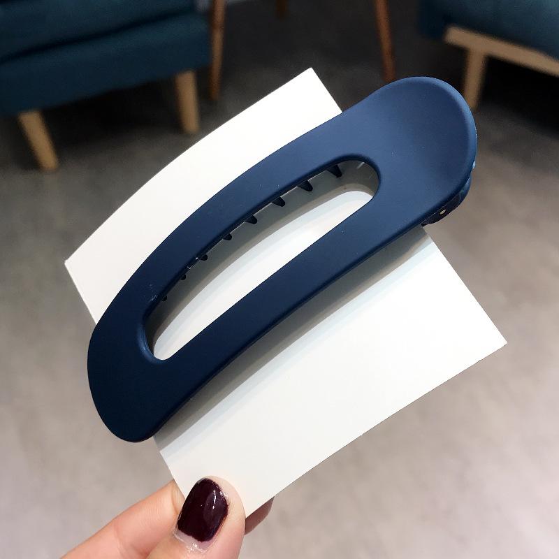 Korean Frosted Large Hair Clips For Women Girl Hair Accesories Fashion Color Solid Acrylic Hairpins Toothed Non-slip BB Barrette