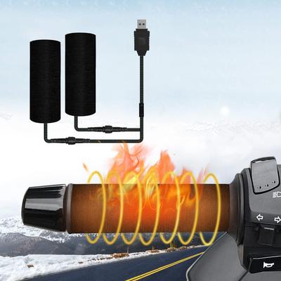 Grip Heater, Wrap Around Type, USB Grip Heater for Motorcycles, Includes Switch, 3 Temperature