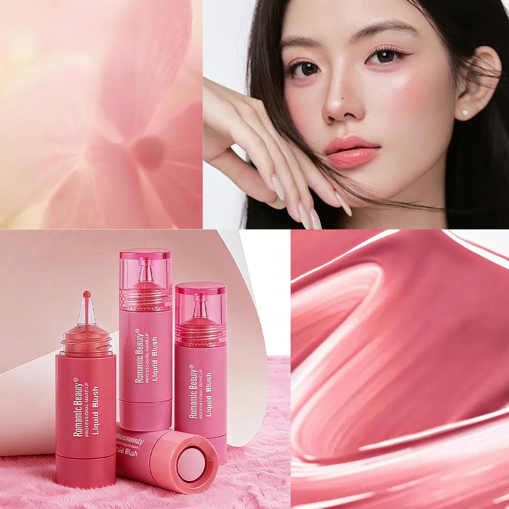 Liquid Blush Matte Pink Rouge Multi-Use Makeup Long-Lasting Easy To Color Beauty
