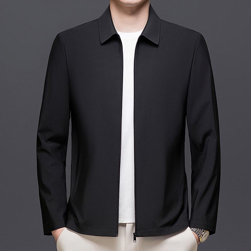 2026 Spring Men's Business Casual Lapel Jacket – Lightweight Sun Protection for Middle-Aged Men
