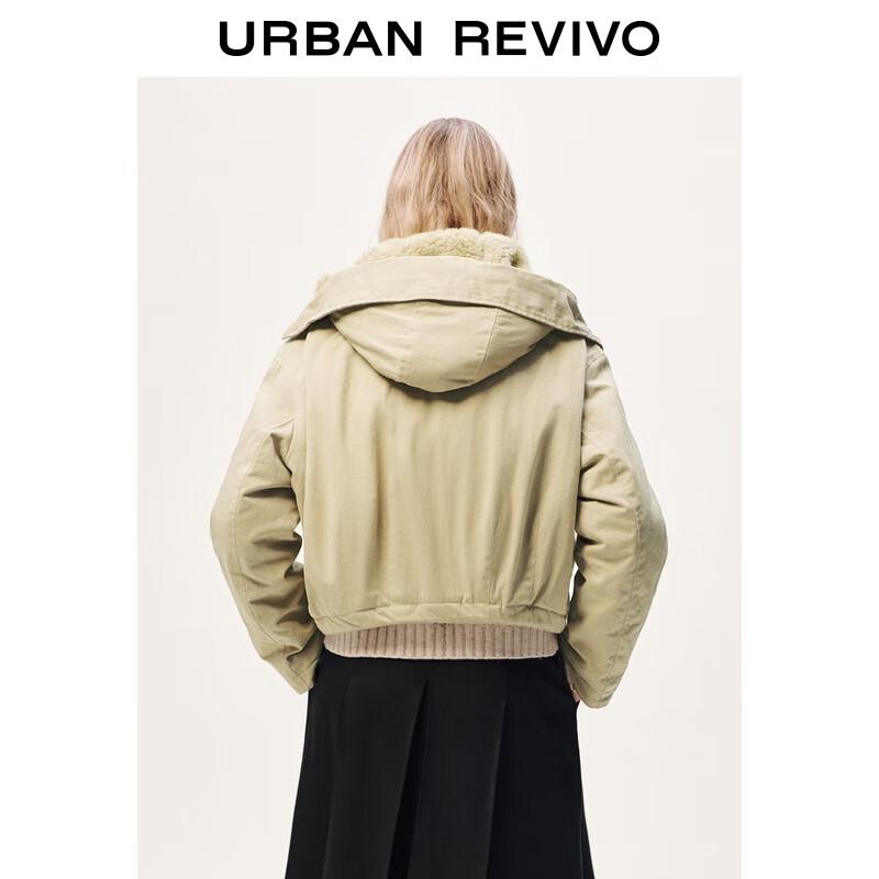 UR Women's Faux Fur Hooded Padded Winter Jacket