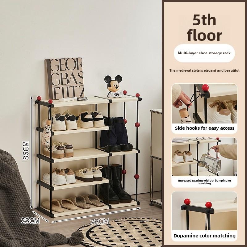 3/5/7/9 Tier Free Standing Shoe Rack, Shoe Storage Organizer Rack,Shoe Rack with Shoe Bags, Stackable Shoe Organizer, Shoe Shelf Stand for Entryway