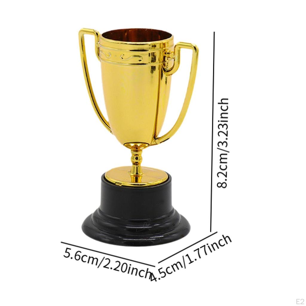 10 Mini Trophies for Adults And Children, Portable, Gifts Awards