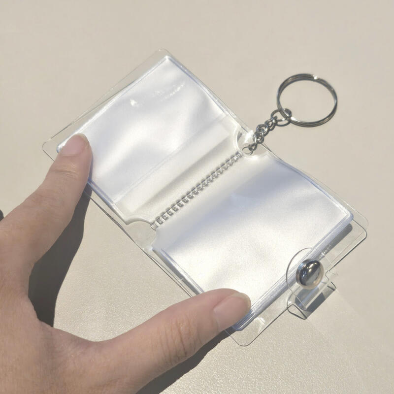My Favorite Photo Card Holder Mini Clear Album Keychain