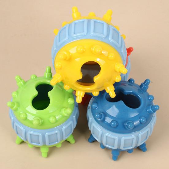 Interactive Dog Toys Food Dispensing Toy for Aggressive Chewers Leaked Balls Teeth Cleaning Food Puzzle Toy for Small Medium Large Dogs