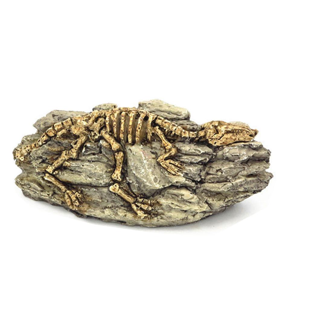 Aquarium Reptiles Hideouts Decorations Resin Skull Ornaments Fish Tank Cave Landscape Decor For Small Fish Shrimp Snail