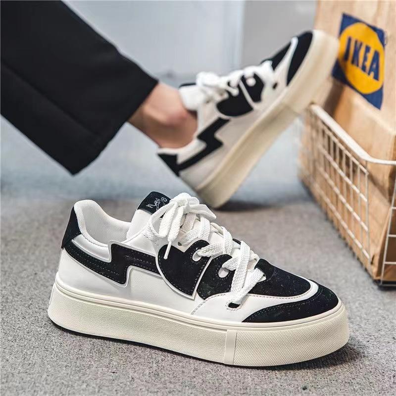 Mode Herren Freizeit-Sneakers Plateau Personalisiertes Design Sport Laufschuhe Skateboard Flats Sneakers Gemischte Farben Schuhe für Herren