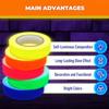 Fluorescent Cloth Tapes  Self Adhesive Luminous Tapes Glow-In-Dark 6 Color
