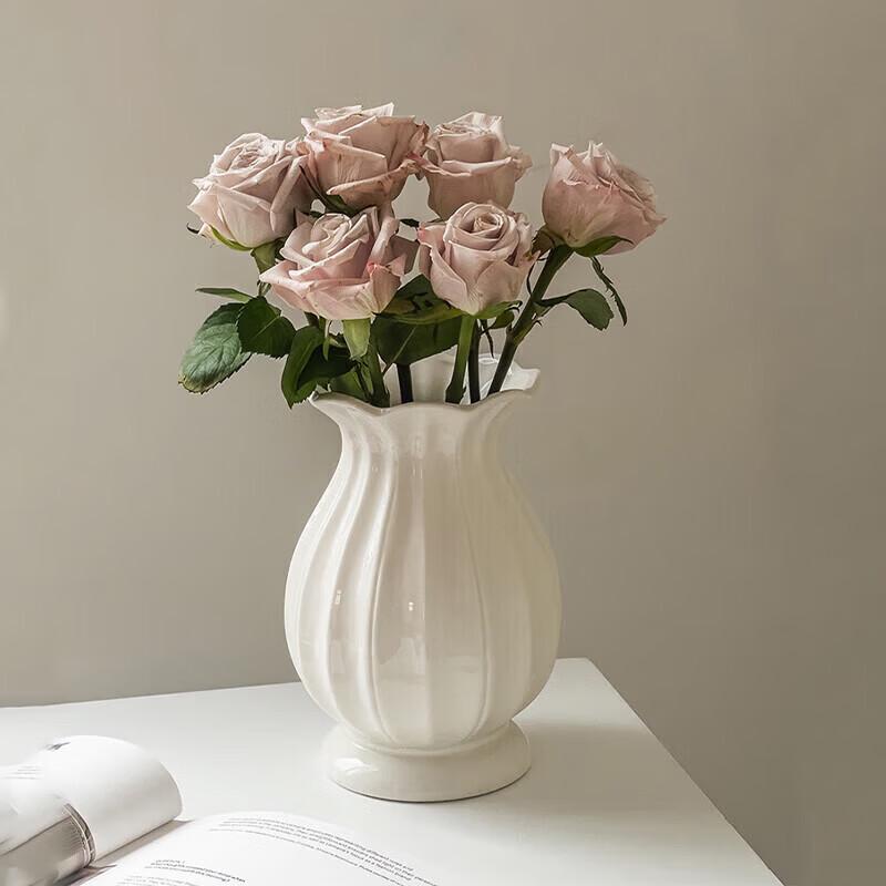 

Irregular French Ceramic Flower Vase