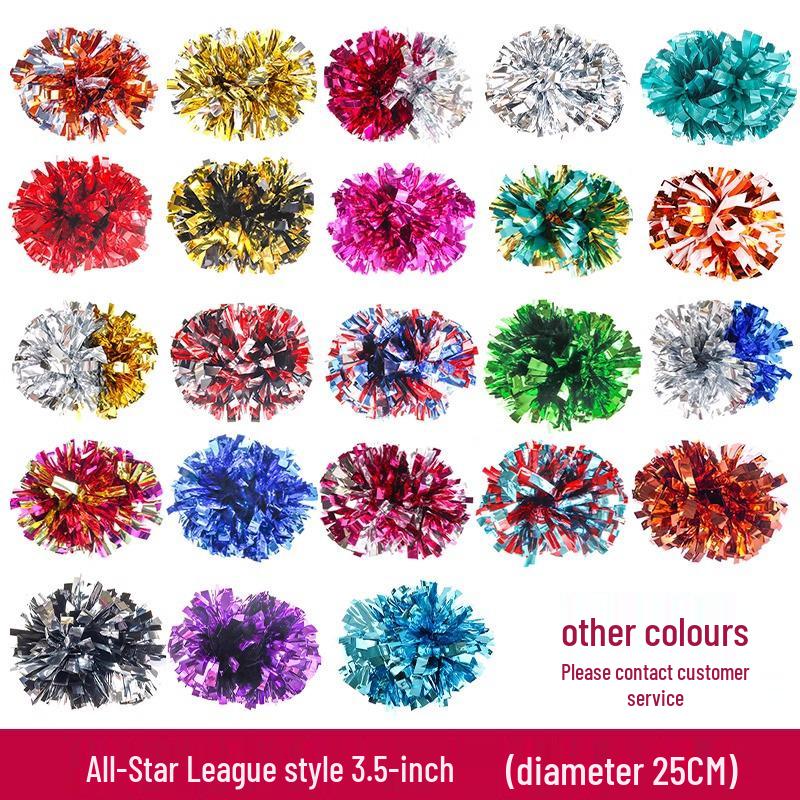 All-Star Cheerleader Handheld Pom-Poms - Colorful Cheerleading Flowers