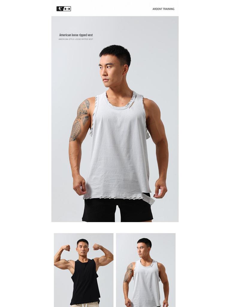 Men's Quick-Drying Stretch Basketball Vest for Summer Fitness & Outdoor Running