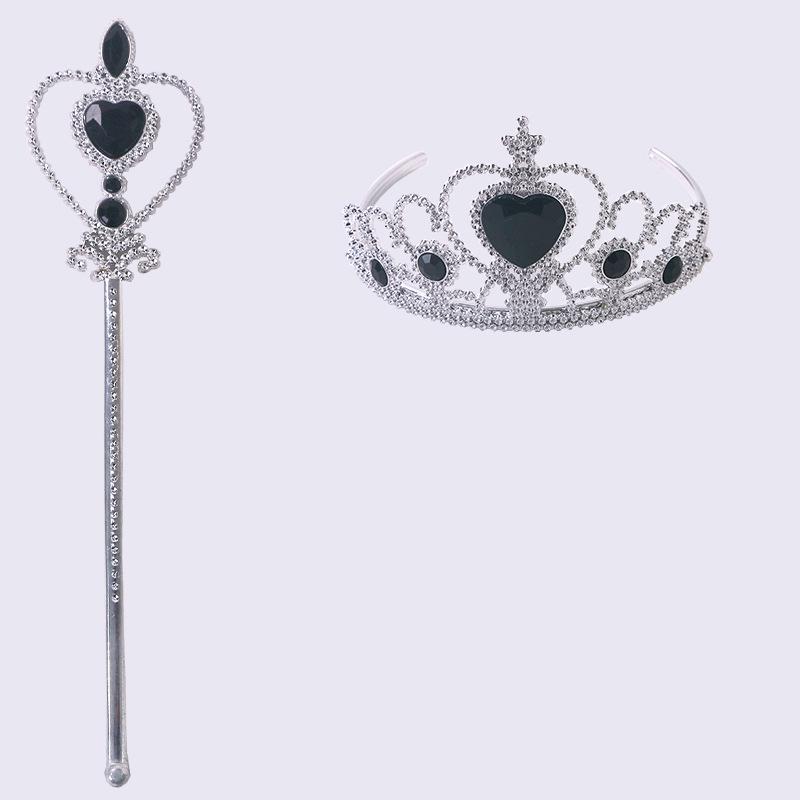Elsa Princess Accessory Set: Crown, Wand, Gloves, Braids, Necklace, Bracelet, Earrings