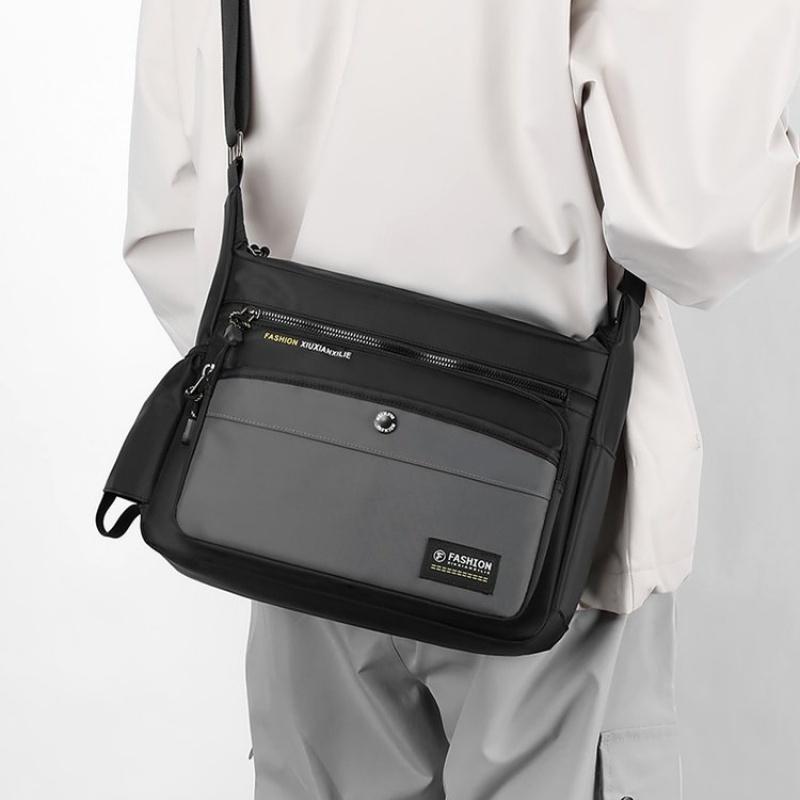 New Men Crossbody Bags Male Nylon Shoulder Bags Boy Messenger Bags Man Handbags For Travel Casual Large Satchel