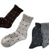 Polka Dot Korean Mid-Calf Lambswool Socks - Autumn/Winter Women's Chunky Warm Style