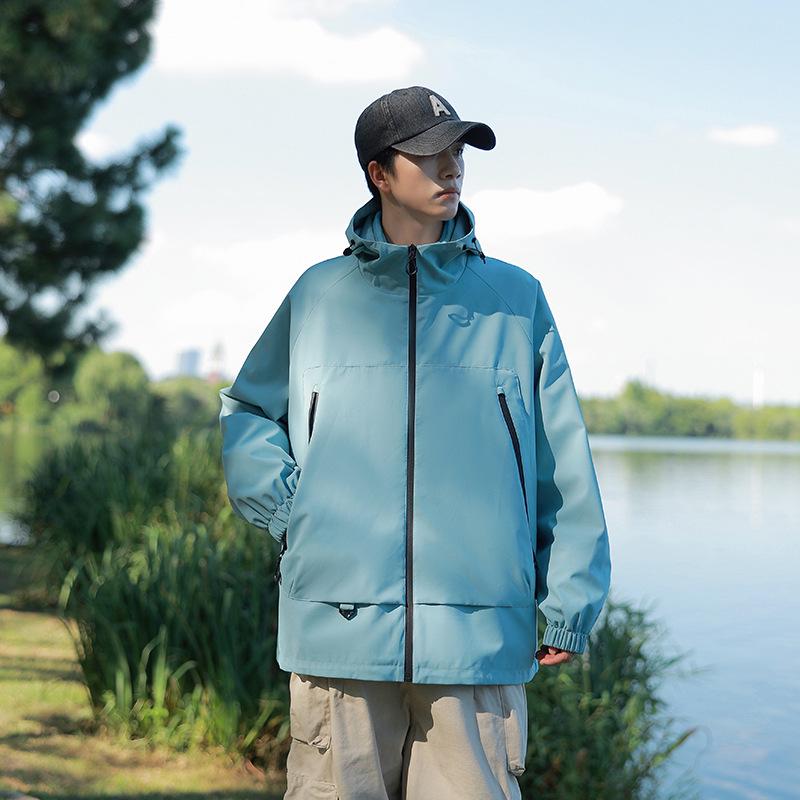 

Весенне-осенняя уличная ветровка 3-в-1 с флисовой подкладкой: Съемная, Водонепроницаемая, Унисекс куртка для пеших походов и рабочей одежды L