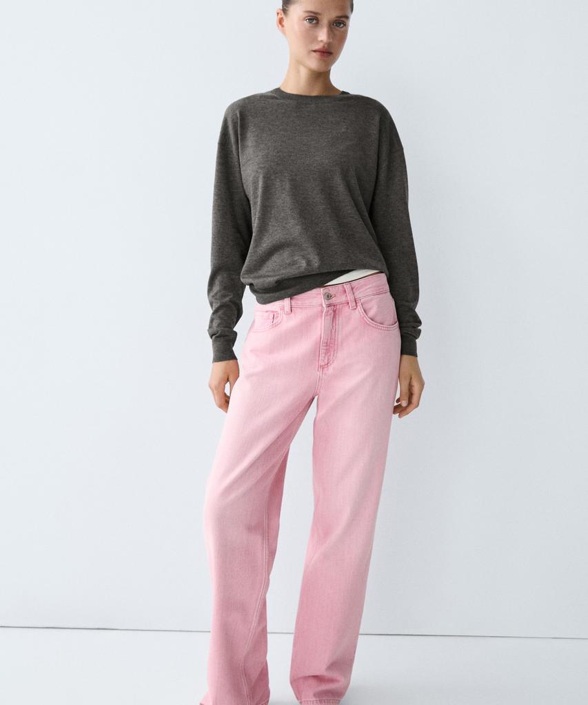 Masimodutti Wool Blend Fine Knit Sweater