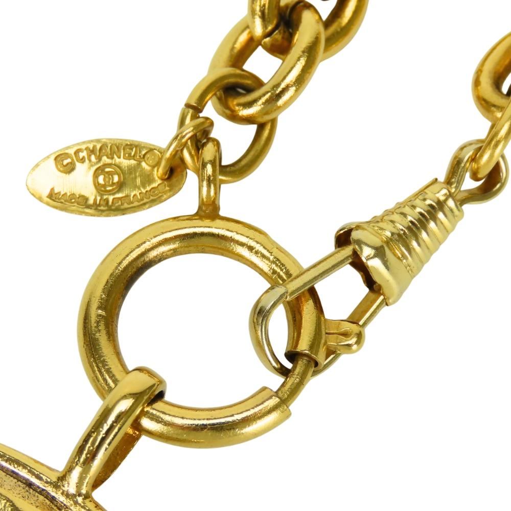 Used CHANEL Necklace Cambon Line 31 RUE CAMBON Metal 132g Gold Plating