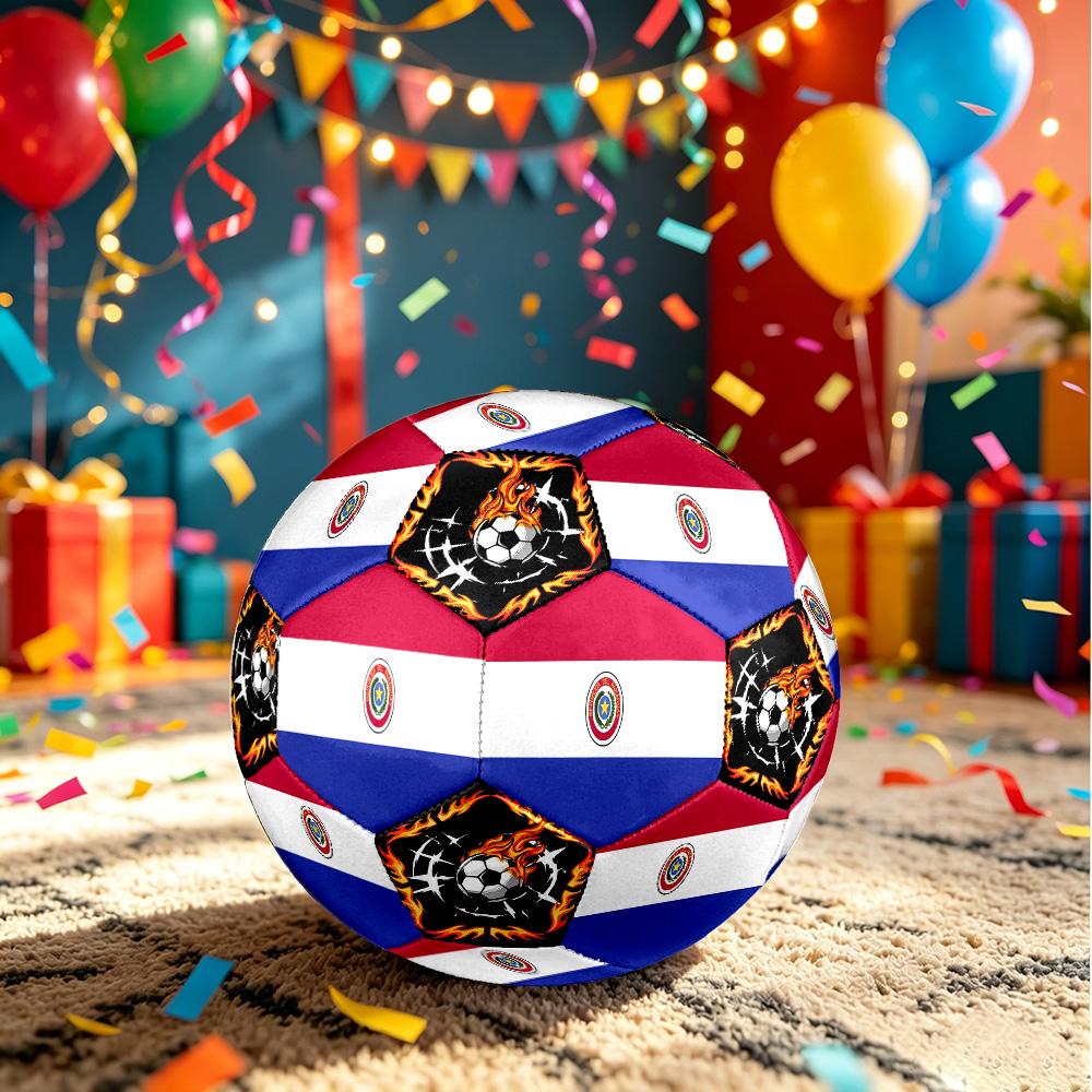1pc Paraguay Sports Theme Size 5 Soccer Ball Professional Match Training Football Indoor &Outdoor Sports Ball Lightweight Durable c6619 Size 5