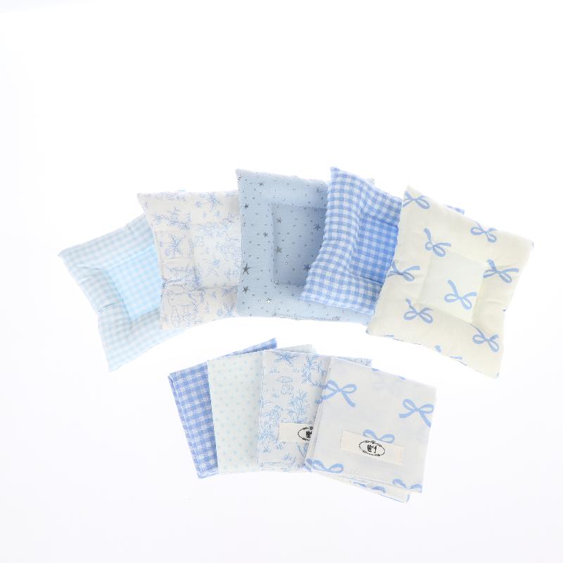 Cotton Plaid Decorative Placemat Heat Insulated Coaster for Rustic Wedding Table Setting Cushion Pad