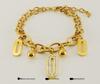 18K Gold-Plated Stainless Steel Double-Layer Oval Diamond Bracelet for Women - Niche Fashion Stackable Jewelry.