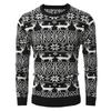 Christmas Xmas Mens Sweater Retro Vintage Jumper Snowflake Knitted Tops Knitwear