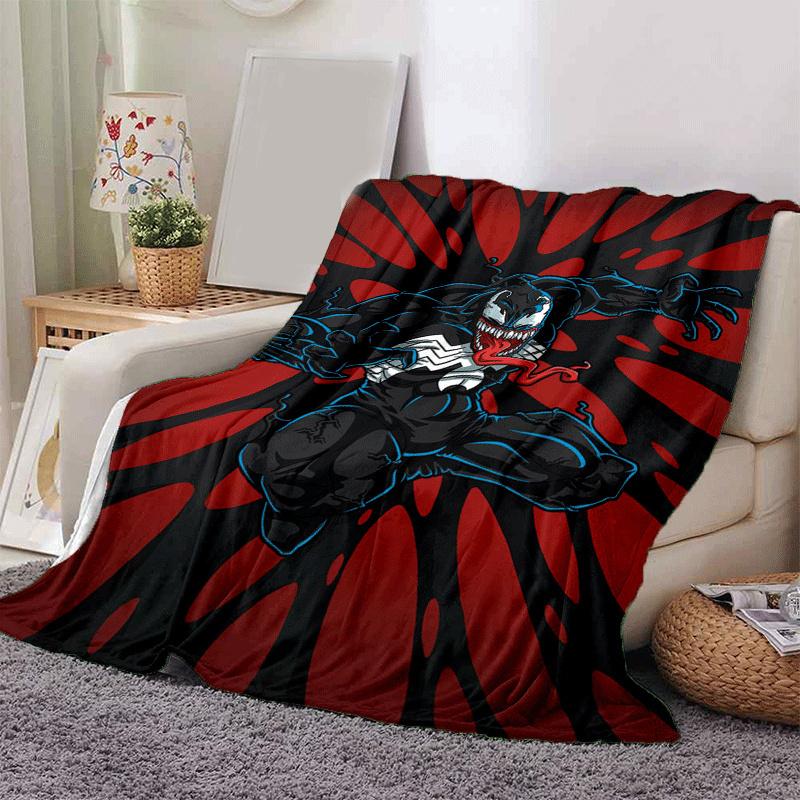 1pc Venom Printing Blanket - Soft, All-Season Throw for Office Blanket,  | Personalized Gift with Adorable Cartoon Design