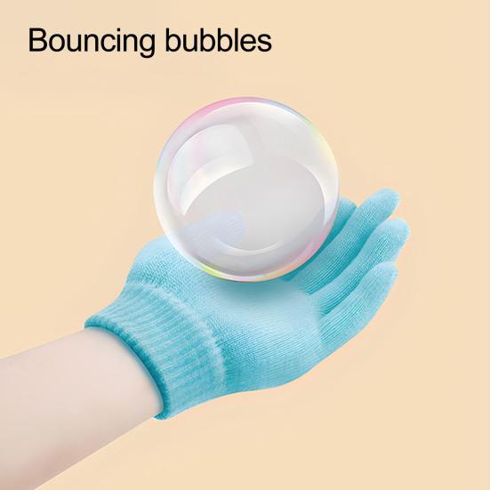 Magic Bubble Machine Toy Handheld Bubble Blower with Colorful Lights Adjustable Bubble Size Safe Plastic Bubble Wand for Outdoor Play Party Fun