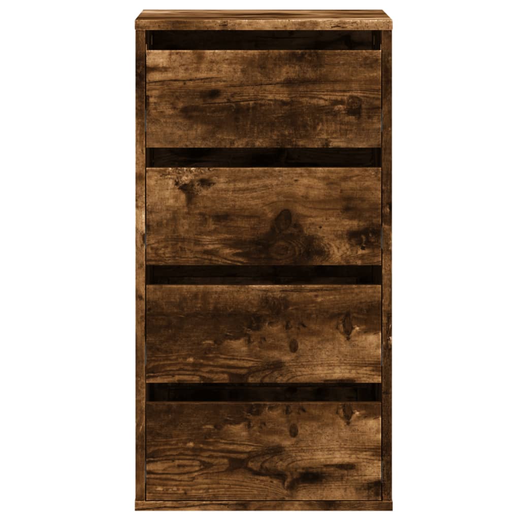Vidaxl Komoda, Przydymiony Dąb, 40X41X76 Cm, Materiał Drewnopochodny
