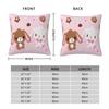 Cute Sugarbunnies Square Pillow Cases Sugar Rabbit Cushion Covers Awesome Decor Pillowcover for Car 45*45cm