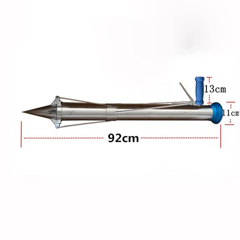 Stainless Steel Manual Seedling Planter Long Handled Bulb Vegetable Planter Tools Agricultural Seeder Sapling Transplant Planter