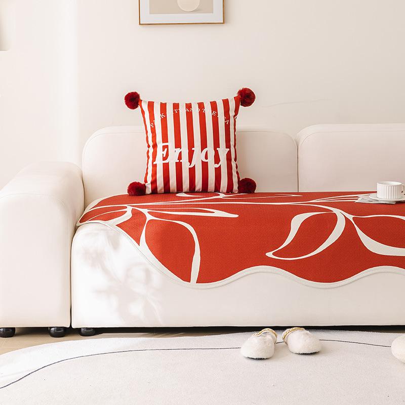 Special-shaped Sofa Cushion, New Year's Festive Red, Wedding, Four Seasons, Universal Irregular, High-quality Sofa Cover, Cloth Towel