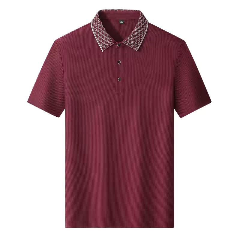 Happy Oversize Polo Shirt Heren 7xl 8xl 9xl Zomer Hoge Kwaliteit Heren Polo Shirt met Korte Mouwen IJszijde Heren Zakelijke Casual Polo Shirt 7XL rood