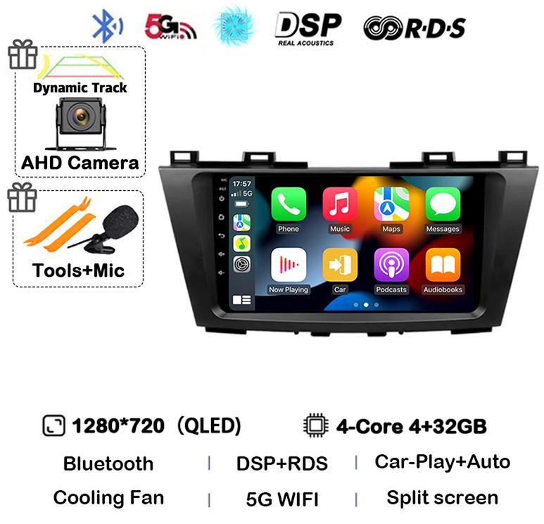 

Android 14 Carplay Auto для Mazda 5 CW 2010 2011 2012 2013 2014 2015 Мультимедиа Автомобильный Радио Навигатор Плеер Видео WIFI+4G DSP