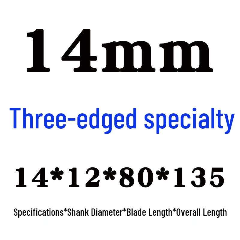 Southwest 3-Flute End Mill with Three Straight Shanks - Sizes: 3 To 20mm