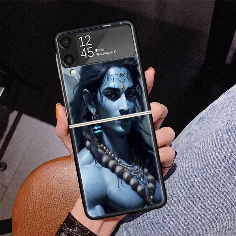 Lord Shiva Hindu God Buddha India Z Flip 7 Phnoe Case For Samsung Z Flip 6 5 4 3 5G Galaxy ZFlip7 ZFlip4 ZFlip5 ZFlip6 ZFlip3 Ph