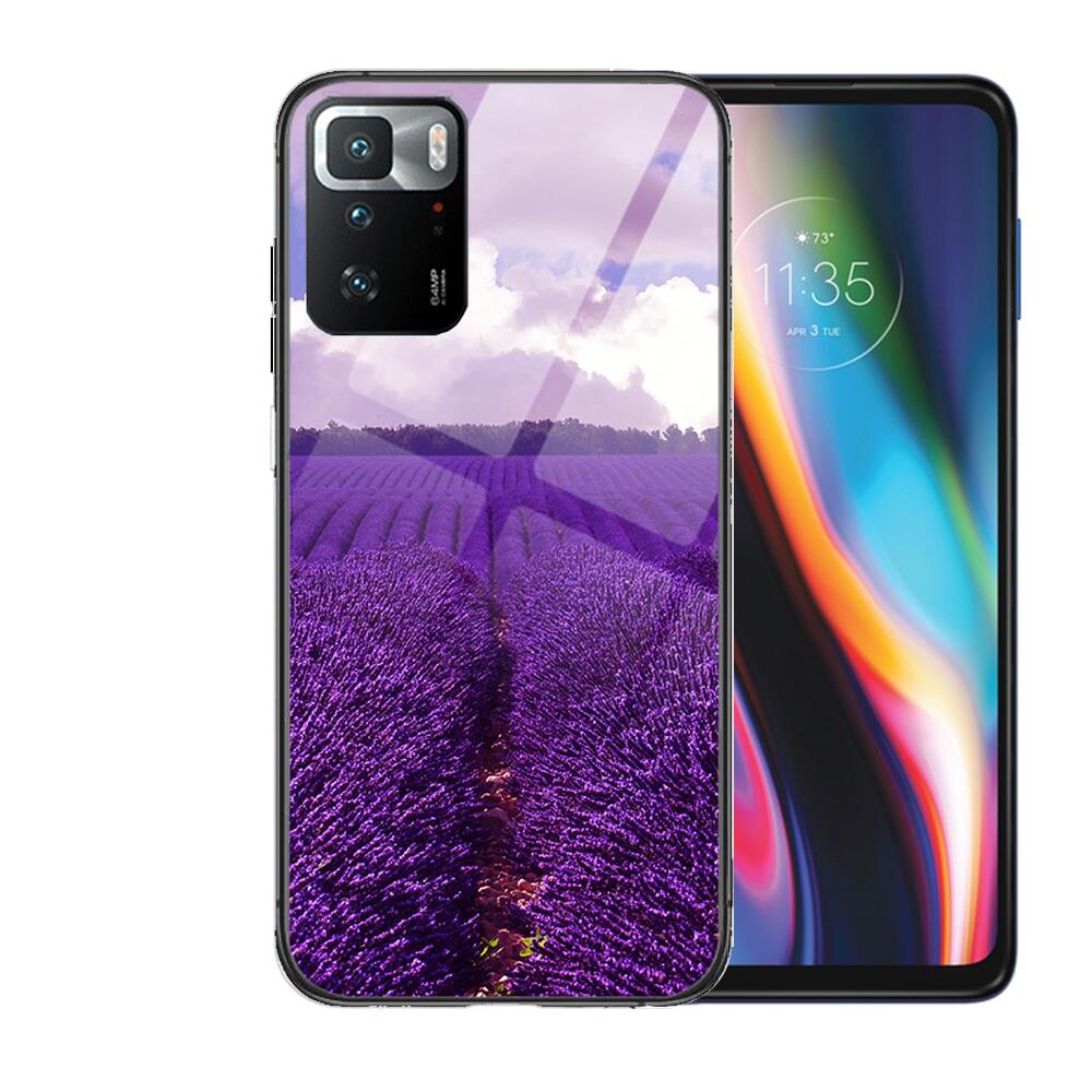 

Чехол для телефона из закаленного стекла лавандового цвета для XiaoMi Redmi Note 10 9S 8 7 6 5 A 10t Pro 9T, чехлы предварительно Redmi note 10 Pro