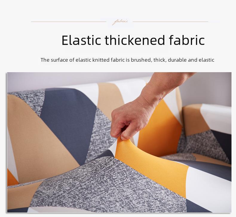 Feiwei Universal Elastic Non-Slip Sofa Cover for All Seasons with Chaise Compatibility